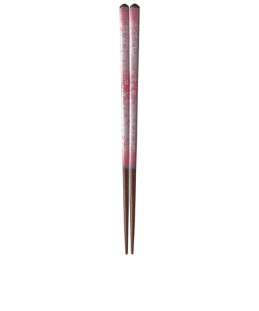 サンライフ　食洗箸　夢見草　21cm　ピンク