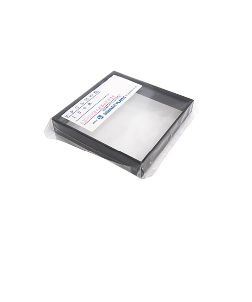 サワダプラテック　アクリル枠座　100角用　105×105×20mm　ブラック