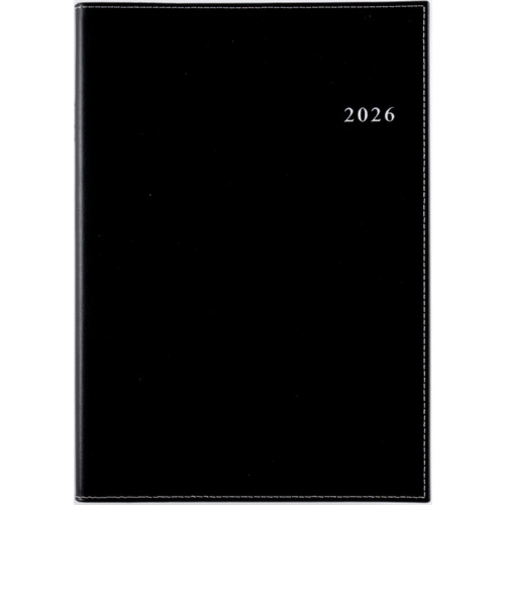 【2026年1月始まり】　高橋書店　デスクダイアリーセッテ　A5　ウィークリーレフト　473　黒　月曜始まり