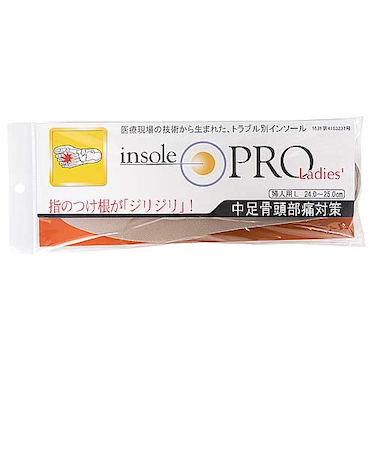 村井　インソールプロ（insole　PRO)　中足骨頭痛対策　レディース　L　ベージュ