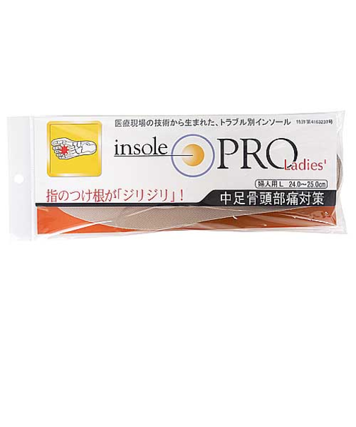 村井　インソールプロ（insole　PRO)　中足骨頭痛対策　レディース　L　ベージュ