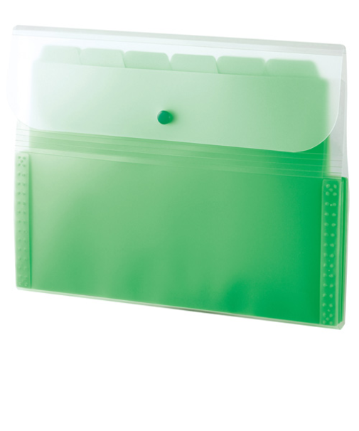 セキセイ　アクティフ　ドキュメントフォルダー　A4　13ポケットタイプ　ACT－3912　グリーン