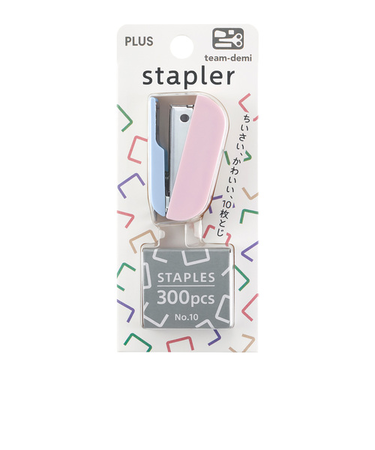 プラス（PLUS）　チームデミ（team-demi）　ステープラー　TD-001ST　もも