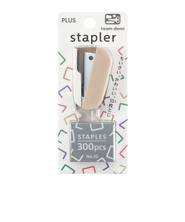 プラス（PLUS）　チームデミ（team-demi）　ステープラー　TD-001ST　くるみ