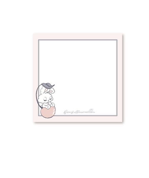 フロンティア　クリエイターズサーカス　フォクシー・イラストレーションズ　ふせん　スクエア　CB36002　チェリーバニー