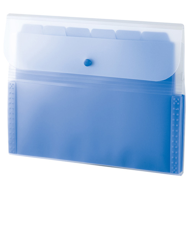セキセイ　アクティフ　ドキュメントフォルダー　A4　13ポケットタイプ　ACT－3912　コバルトブルー