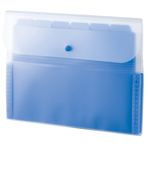 セキセイ　アクティフ　ドキュメントフォルダー　A4　13ポケットタイプ　ACT－3912　コバルトブルー