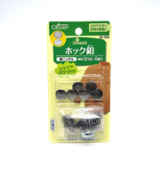 クロバー ホック釦12mm 26-558 黒ニッケル