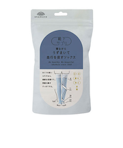 靴下サプリ　寝ながらロング　うずまいて血行を促すソックス　ブルー　（一般医療機器）