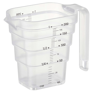 山崎実業　タワー（tower）　マグネット　段々計量カップ　200mL　6919　ホワイト