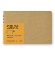 トラベラーズカンパニー　スパイラルリングノート　B6　15252　窓付封筒