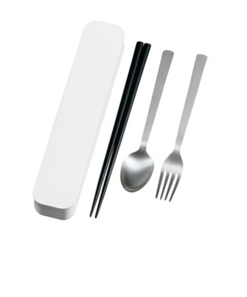 ハコヤ（HAKOYA）　大人のカトラリー　3点セット　33302　ホワイト