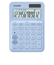カシオ（CASIO）　カラフル電卓　MW-C20C-LB-N　ペールブルー