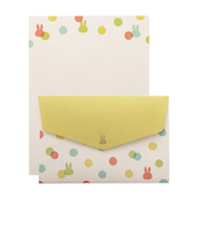 マルアイ　ミッフィー　ミニレターセット　レ－MY1Y　ドットイエロー