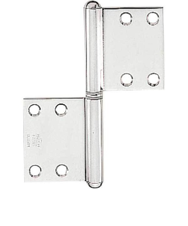 ベスト　195KM兼用旗蝶番　104mm　シルバー