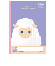 日本ノート　カレッジ　方眼ノート5mm　LT01PU　パープル