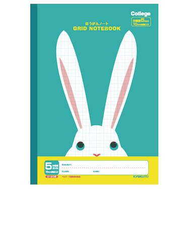 日本ノート　カレッジ　方眼ノート5mm　LT01SB　スカイブルー