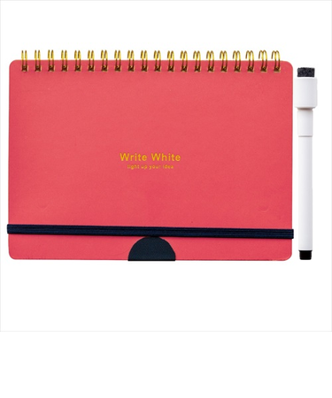 学研ステイフル　ホワイトボードノート　B6　D08032　レッド
