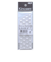 HCP　クッションゴム　B－038　4.0×径10mm　クリア　36個入