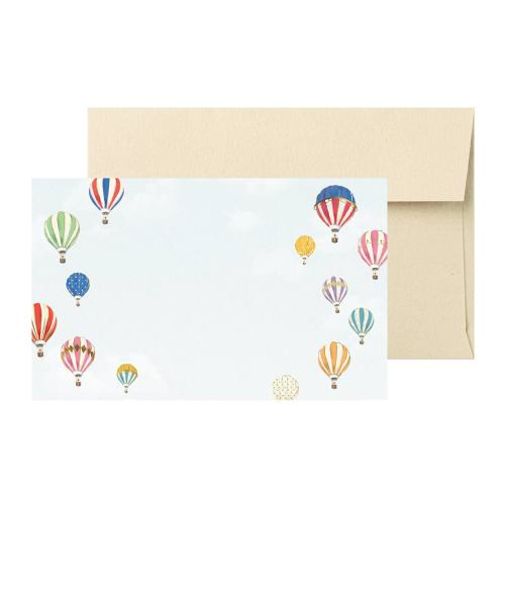 包む　ミニカード　TC0A5　気球　ポライト