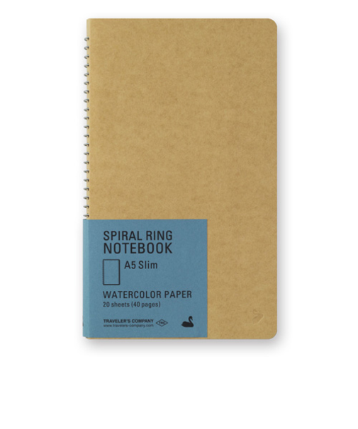 トラベラーズカンパニー　スパイラルリングノート　A5　15247　水彩紙