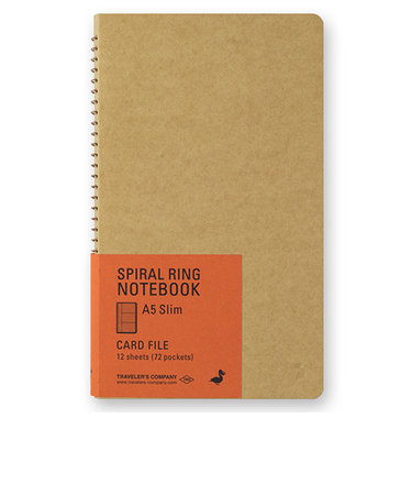 トラベラーズカンパニー　スパイラルリングノート　カードファイル　A5スリム　15248006