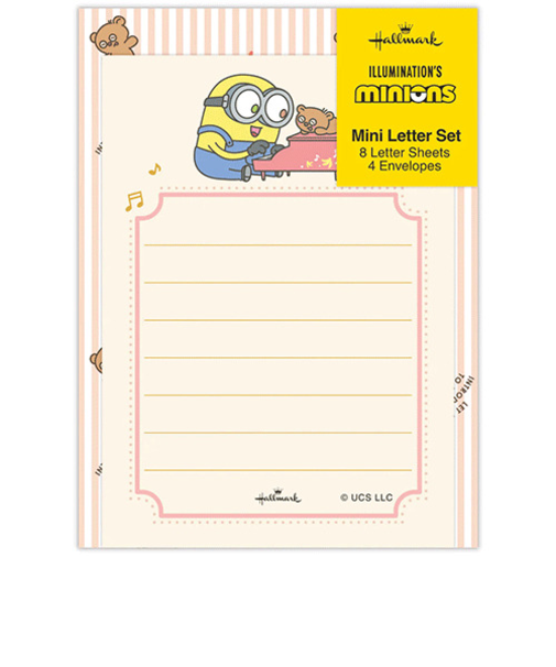 ホールマーク（Hallmark）　ミニレターセット　ミニオン　ボブ＆ティム　844592