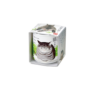 聖新陶芸　お芽でたおちょこ吾輩猫　GD1028－1　ミント