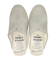 ドロワープラス（DRAWER　PLUS）　PU　ピエーデスリム型スリッパ　M　ライトグレー