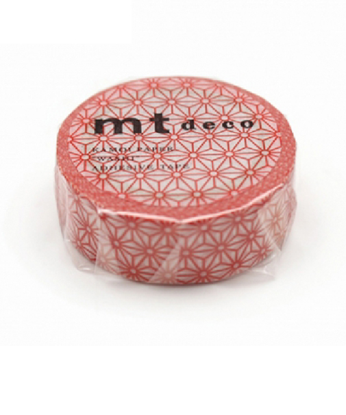 カモ井　mt　1P　MT01D215R　麻の葉／朱赤