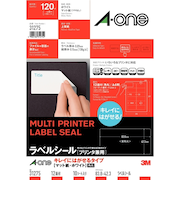 エーワン（A-one）　ラベルシール　プリンタ兼用　厚みしっかりタイプ　マット紙　ホワイト　A4判　12面　四辺余白付　角丸　31275