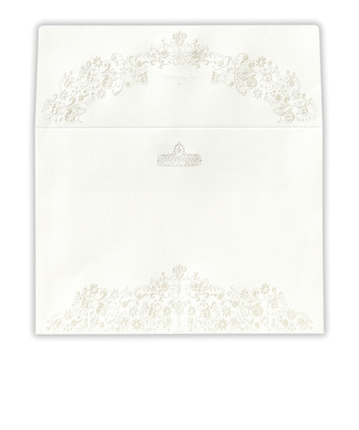 ホールマーク（Hallmark）　レターパッド用封筒　プレミアムレター　819552　レース＆ティアラ2