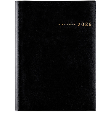 【2026年1月始まり】　高橋書店　リングダイアリー　A5　ウィークリーホリゾンタル　452　黒　月曜始まり