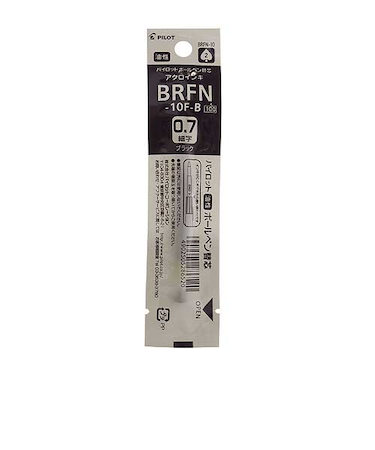 パイロット（PILOT）　油性ボールペン替芯（アクロインキ）　0.7mm　BRFN-10F-B　ブラック
