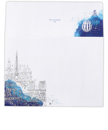 ホールマーク（Hallmark）　レターパッド用封筒　プレミアムレター　819729　ブリリアントレター　インディゴスカイ2