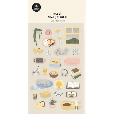 スワテリエ（suatelier）　ステッカー　1171　Lazy　Sunday