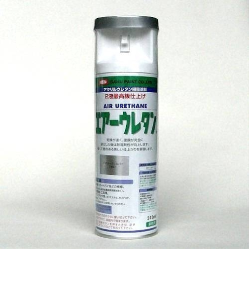 イサム　エアーウレタンスプレー　315ml　メタリックシルバー