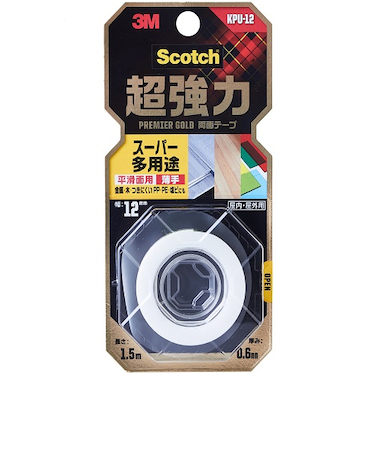 3M　スコッチ　超強力両面テープ　薄手　KPU－12　12mm×1.5m