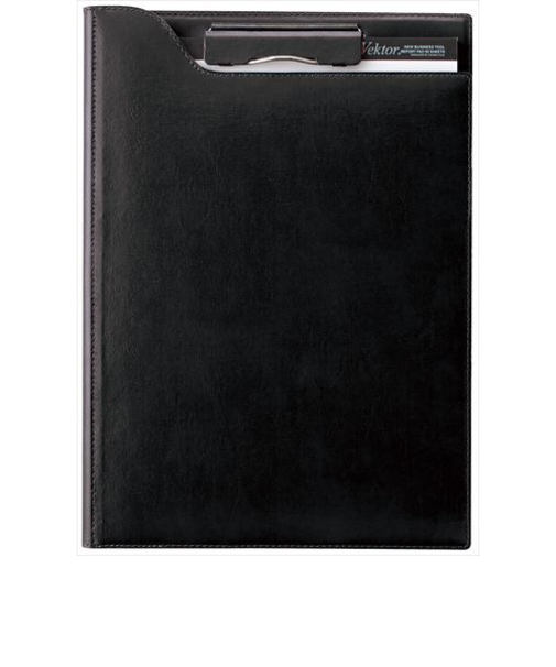 ツァイトベクター　クリップファイル　A4　ZVF654B　ブラック