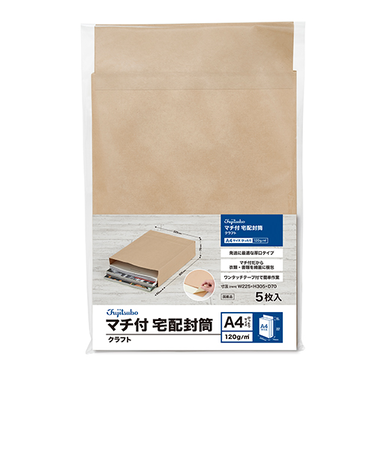 マルアイ　藤壺マチ付宅配封筒　A4　5枚入　PT－MA4