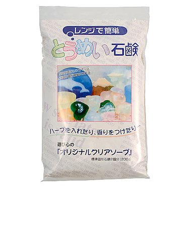 レンジで簡単　とうめい石鹸