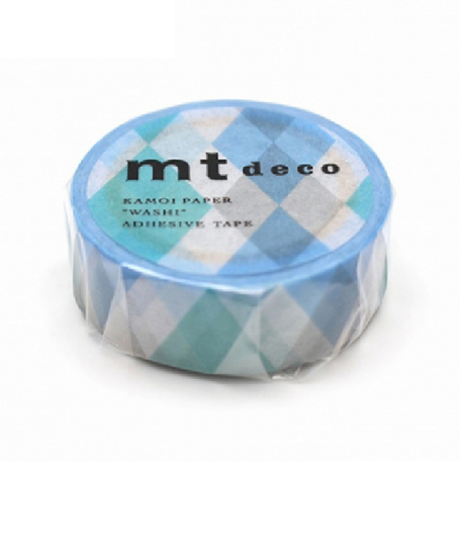 カモ井　mt　1P　MT01D336R　三角とダイヤ／ブルー