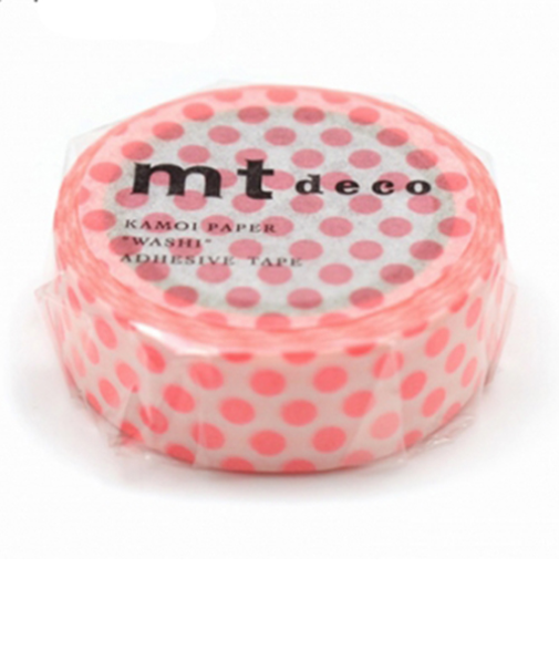 カモ井　mt　1P　MT01D358R　ドット／ショッキングレッド