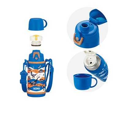 サーモス（THERMOS）　真空断熱　2ウェイボトル　FJJ－602WF　BLBW　0.6L　ブルーブラウン