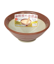 シリコン付すり鉢　4号　赤茶