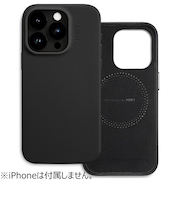 【iPhone15Pro】 モフト(MOFT) MOVAS レザーケース ジェットブラック