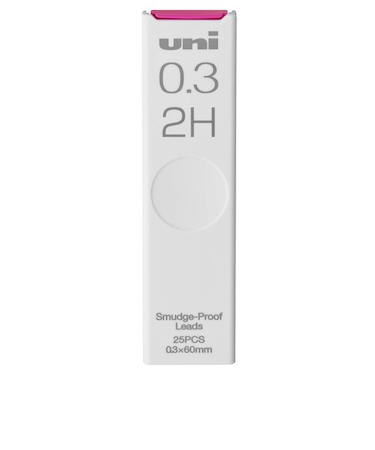 三菱鉛筆　ユニ　シャープ替芯　0.3mm　2H　ULS03252H