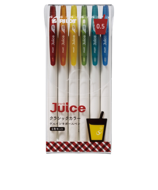 パイロット（PILOT）　ゲルインクボールペン　ジュース　0.5mm　クラシックカラー　6色セット　LJU156CC