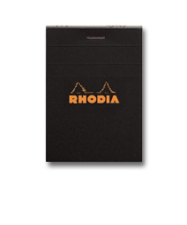 ロディア（RHODIA）　ブロックロディア　No.11　ブラック　7.4×10.5cm