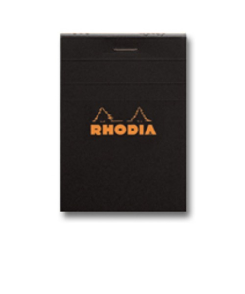 ロディア（RHODIA）　ブロックロディア　No.11　ブラック　7.4×10.5cm